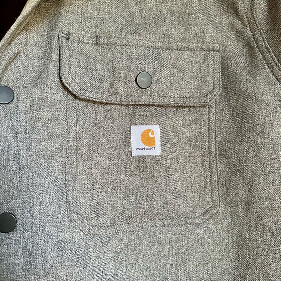 Carhartt Rain Defender Hooded Jacket Men’s Large Relaxed Fit Gray - Picture 12 of 13